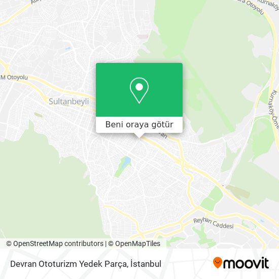 Devran Ototurizm Yedek Parça harita