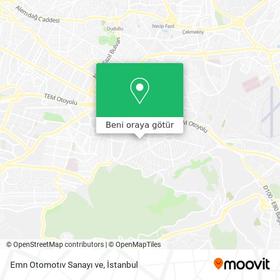 Emn Otomotıv Sanayı ve harita