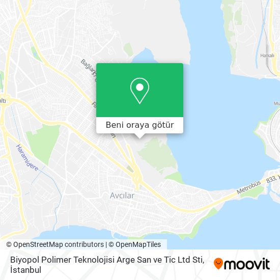 Biyopol Polimer Teknolojisi Arge San ve Tic Ltd Sti harita