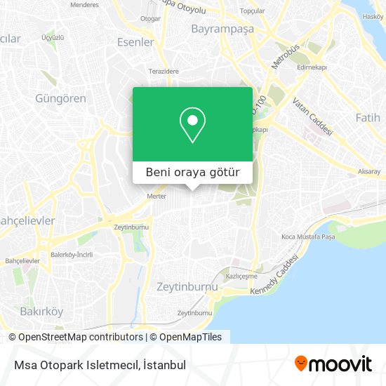 Msa Otopark Isletmecıl harita