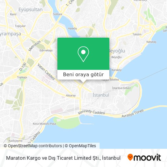 Maraton Kargo ve Dış Ticaret Limited Şti. harita