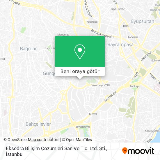 Eksedra Bilişim Çözümleri San.Ve Tic. Ltd. Şti. harita