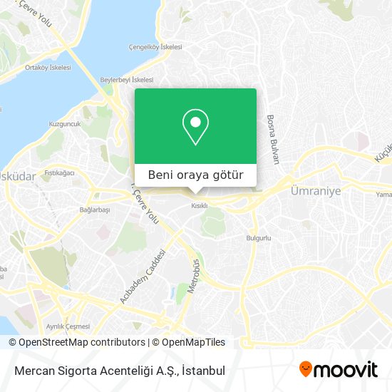 Mercan Sigorta Acenteliği A.Ş. harita