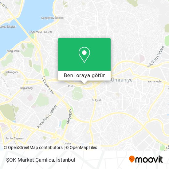 ŞOK Market Çamlıca harita