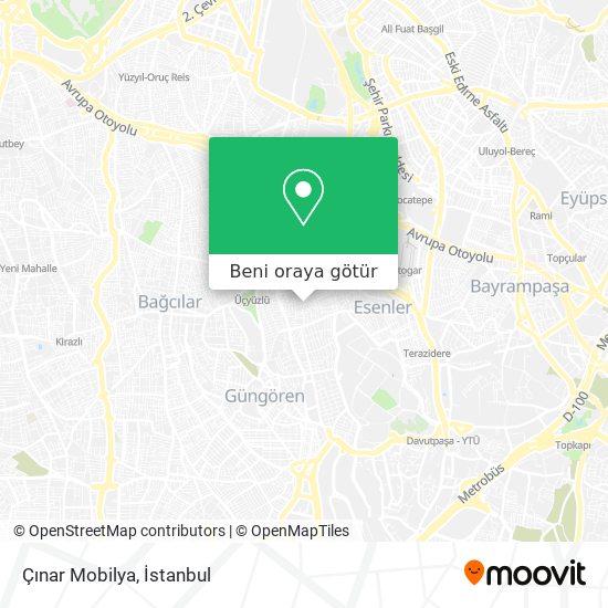 Çınar Mobilya harita