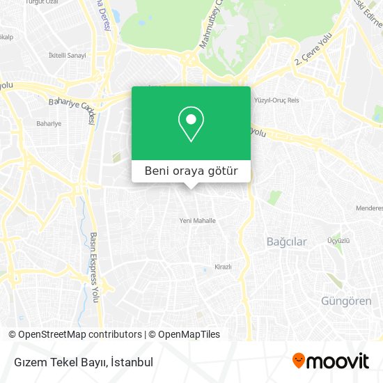 Gızem Tekel Bayıı harita