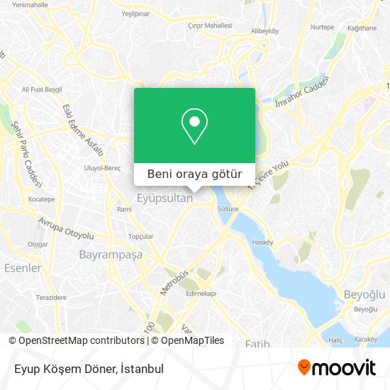 Eyup Köşem Döner harita
