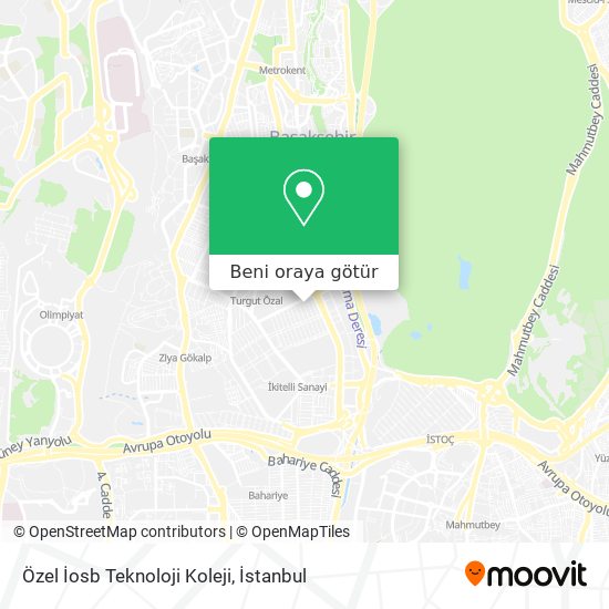 Özel İosb Teknoloji Koleji harita