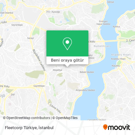 Fleetcorp Türkiye harita