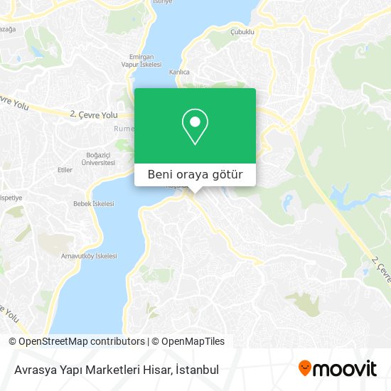 Avrasya Yapı Marketleri Hisar harita