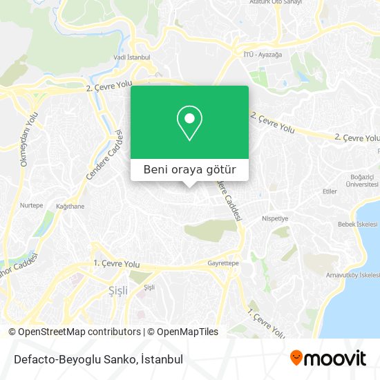 Defacto-Beyoglu Sanko harita