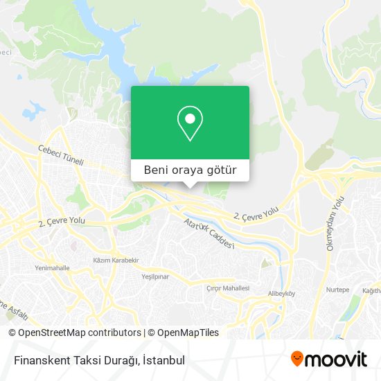 Finanskent Taksi Durağı harita