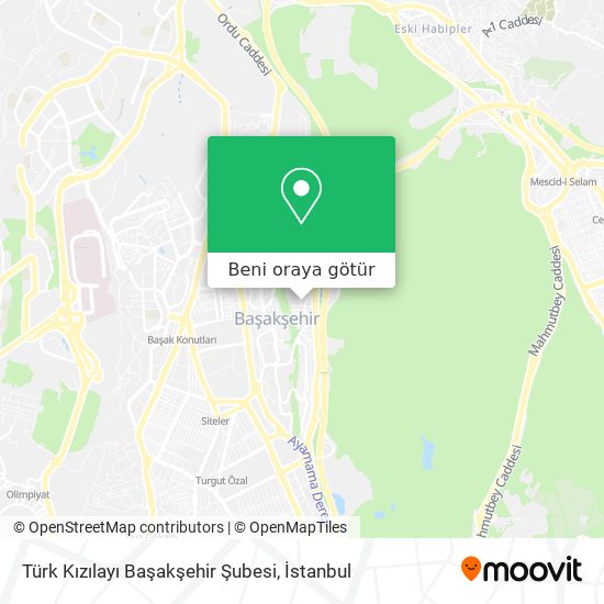 Türk Kızılayı Başakşehir Şubesi harita