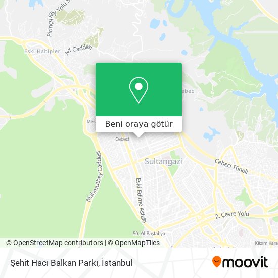 Şehit Hacı Balkan Parkı harita