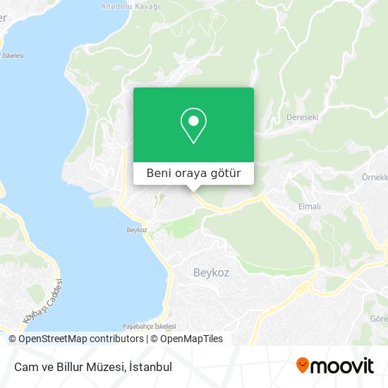 Cam ve Billur Müzesi harita