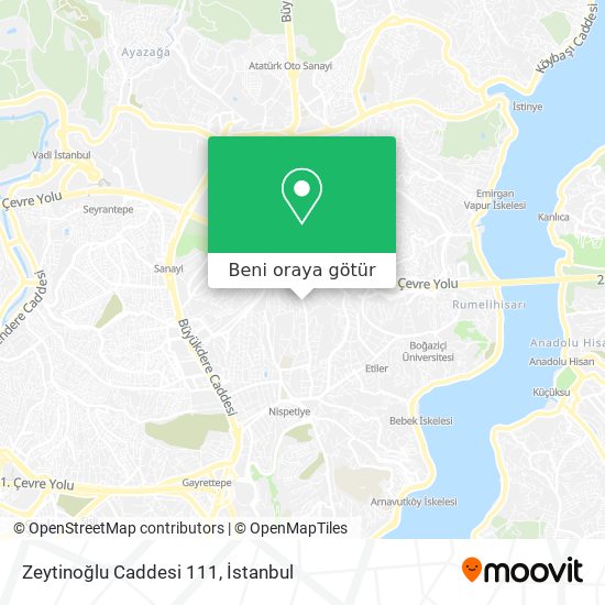 Zeytinoğlu Caddesi 111 harita