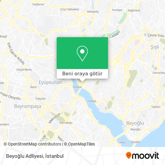Beyoğlu Adliyesi harita