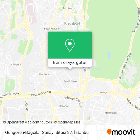 Güngören-Bağcılar Sanayi Sitesi 37 harita