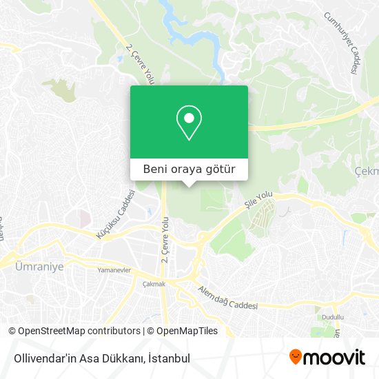 Ollivendar'in Asa Dükkanı harita