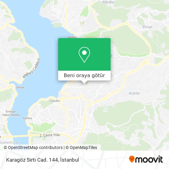 Karagöz Sırtı Cad. 144 harita