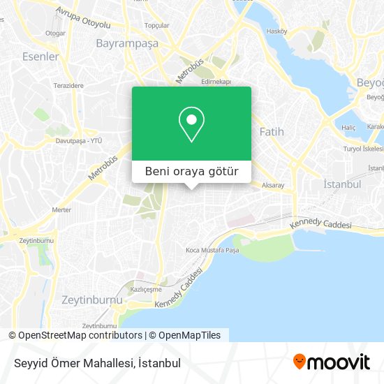 Seyyid Ömer Mahallesi harita
