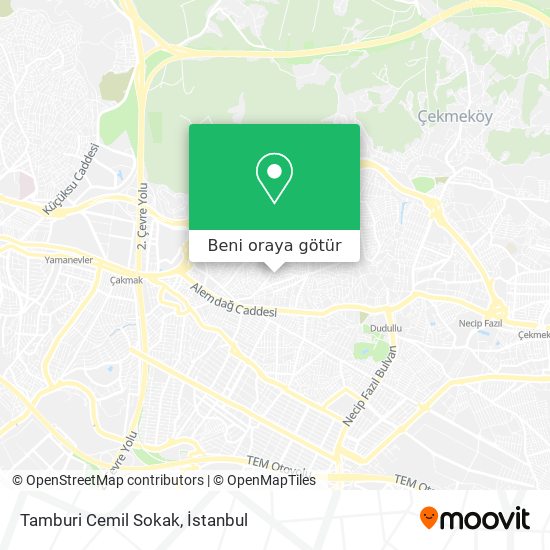 Tamburi Cemil Sokak harita