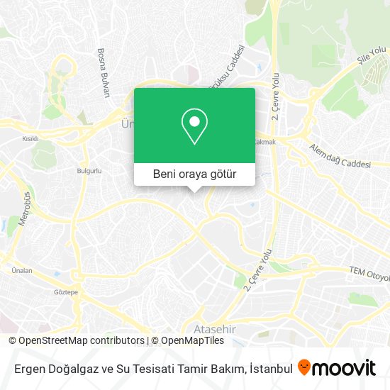 Ergen Doğalgaz ve Su Tesisati Tamir Bakım harita