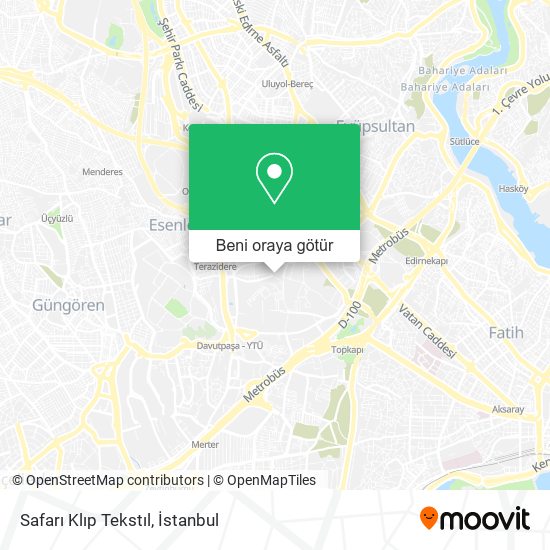 Safarı Klıp Tekstıl harita
