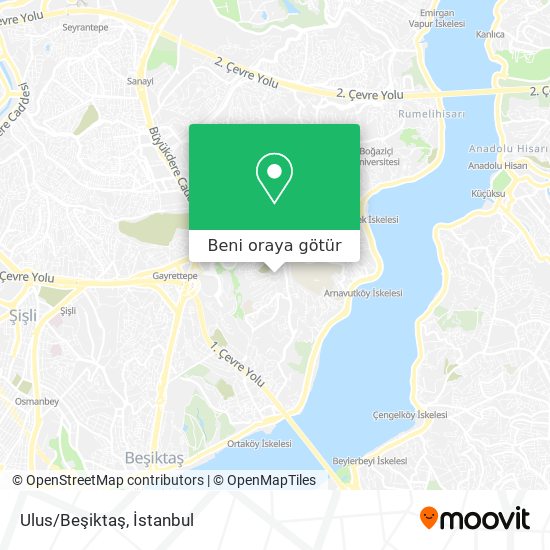 Ulus/Beşiktaş harita