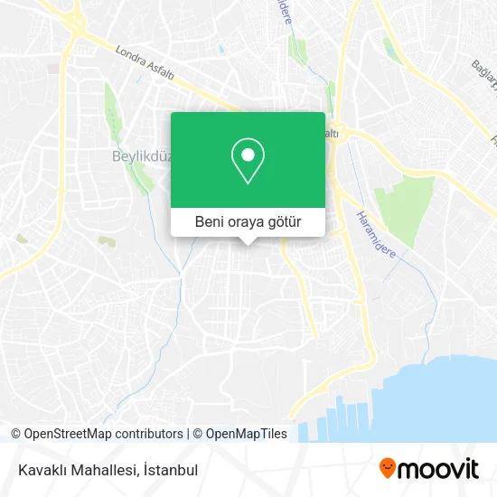 Kavaklı Mahallesi harita
