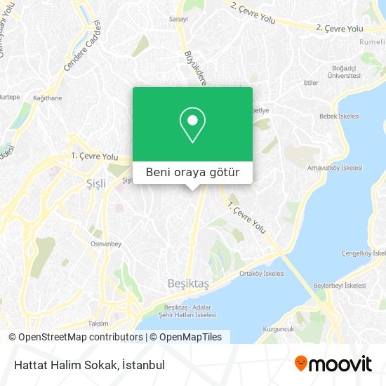 Hattat Halim Sokak harita