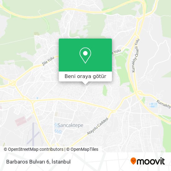 Barbaros Bulvarı 6 harita