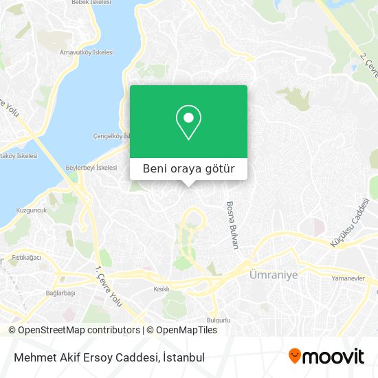Mehmet Akif Ersoy Caddesi harita