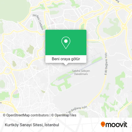 Kurtköy Sanayi Sitesi harita
