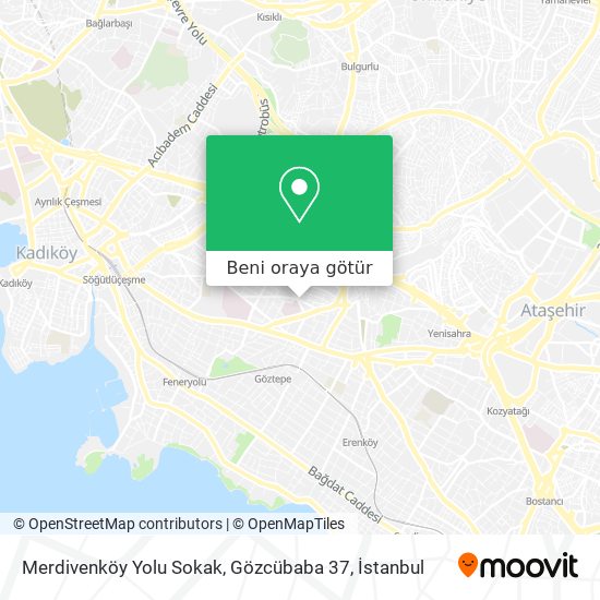 Merdivenköy Yolu Sokak, Gözcübaba 37 harita