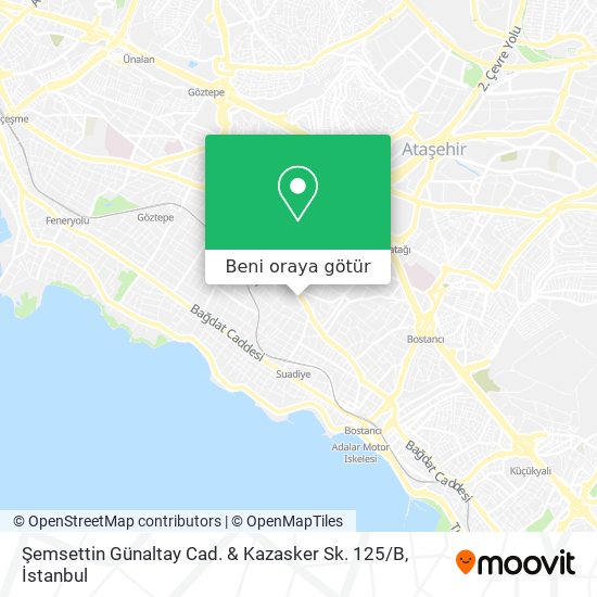 Şemsettin Günaltay Cad. & Kazasker Sk. 125 / B harita