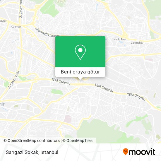 Sarıgazi Sokak harita