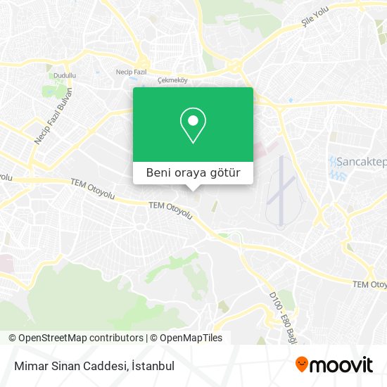 Mimar Sinan Caddesi harita