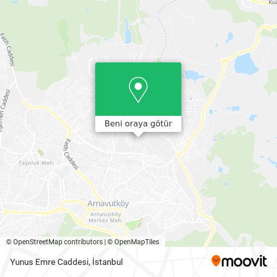 Yunus Emre Caddesi harita