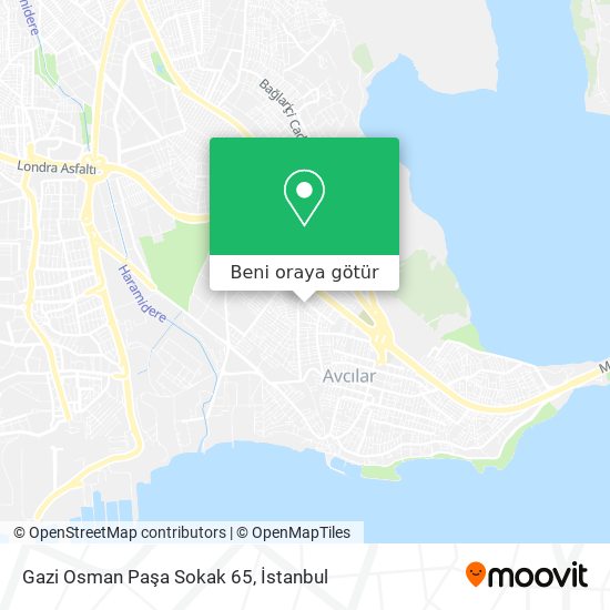 Gazi Osman Paşa Sokak 65 harita