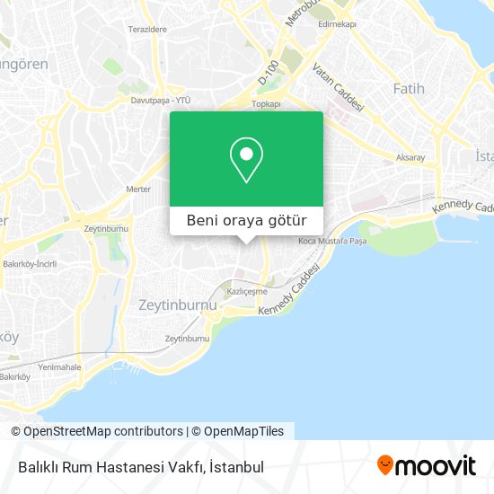 Balıklı Rum Hastanesi Vakfı harita