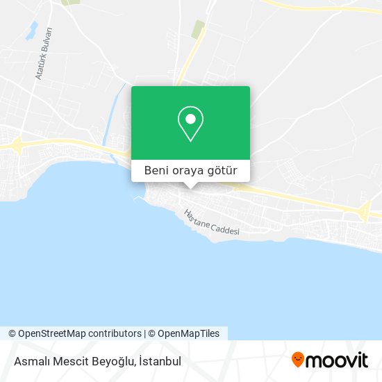 Asmalı Mescit Beyoğlu harita