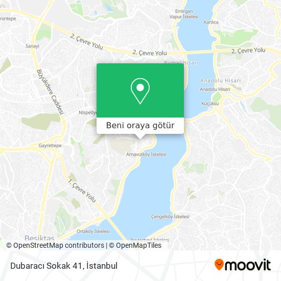 Dubaracı Sokak 41 harita