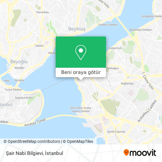 Şair Nabi Bilgievi harita