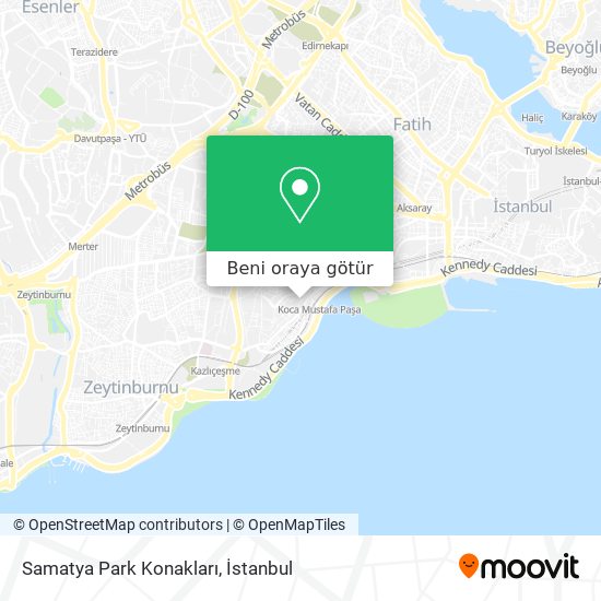 Samatya Park Konakları harita
