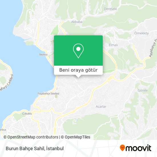 Burun Bahçe Sahil harita