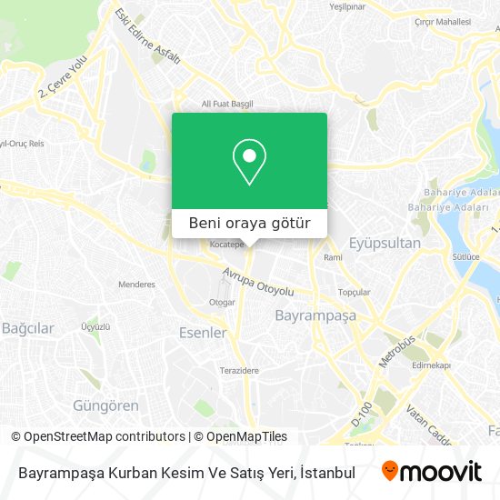 Bayrampaşa Kurban Kesim Ve Satış Yeri harita