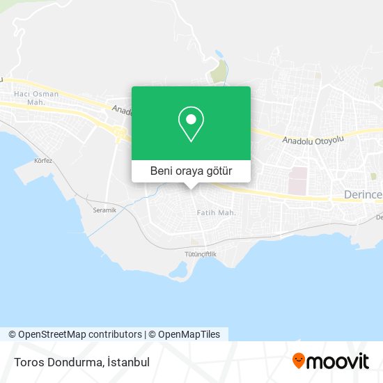 Toros Dondurma harita