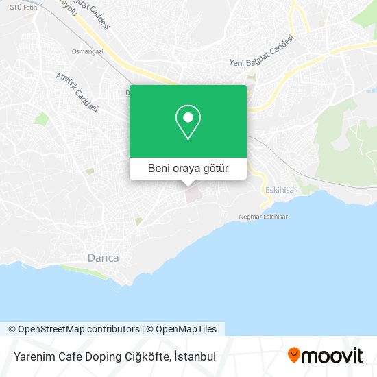 Yarenim Cafe Doping Ciğköfte harita