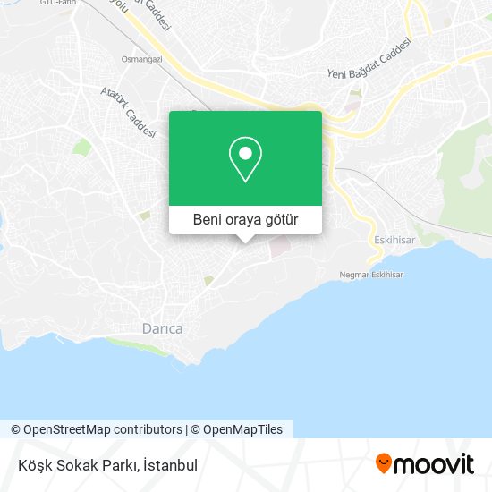 Köşk Sokak Parkı harita